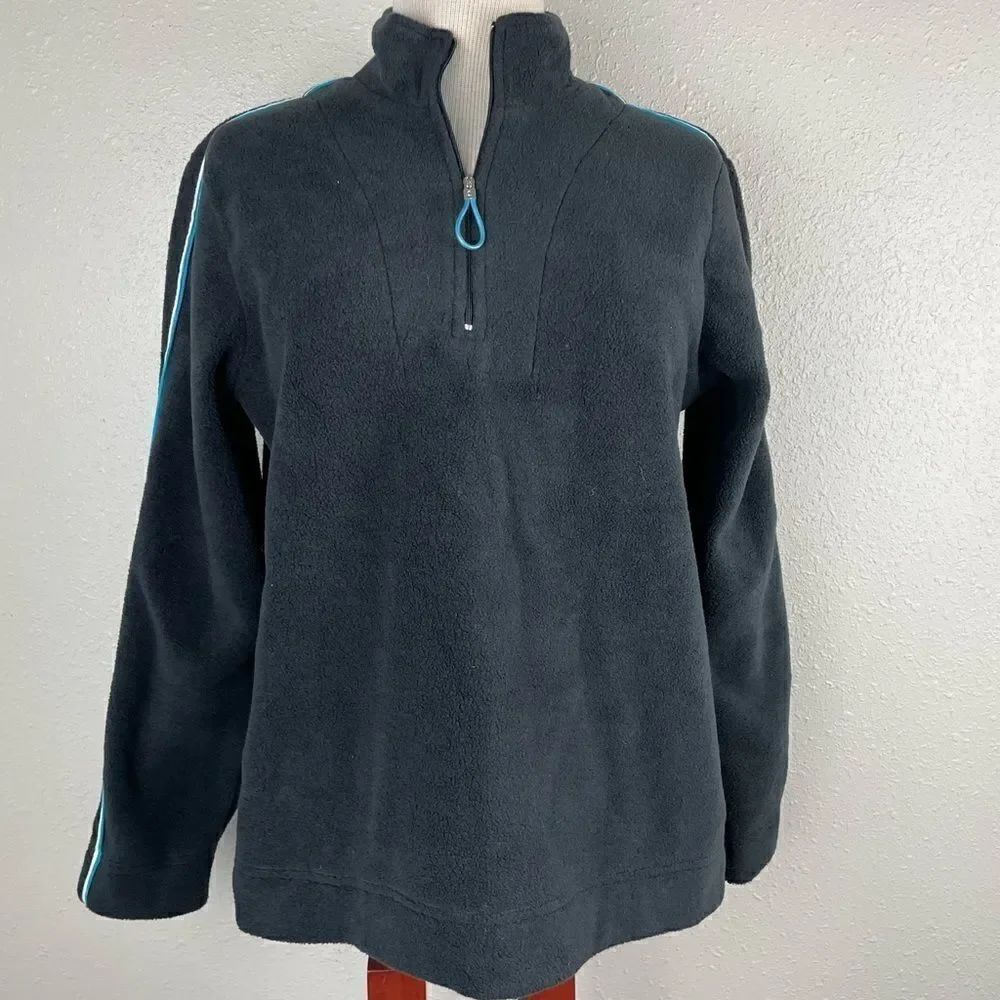 Liz & Co. Matching Quarter Zip Pullover Fleece and Sweatpants Size M EUC